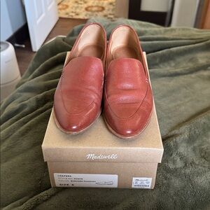 Madewell Burnished Mahogany Leather Loafers